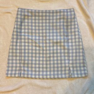 plaid skirt